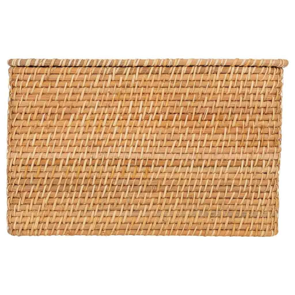 Scatola in rattan marrone 40x30xh25