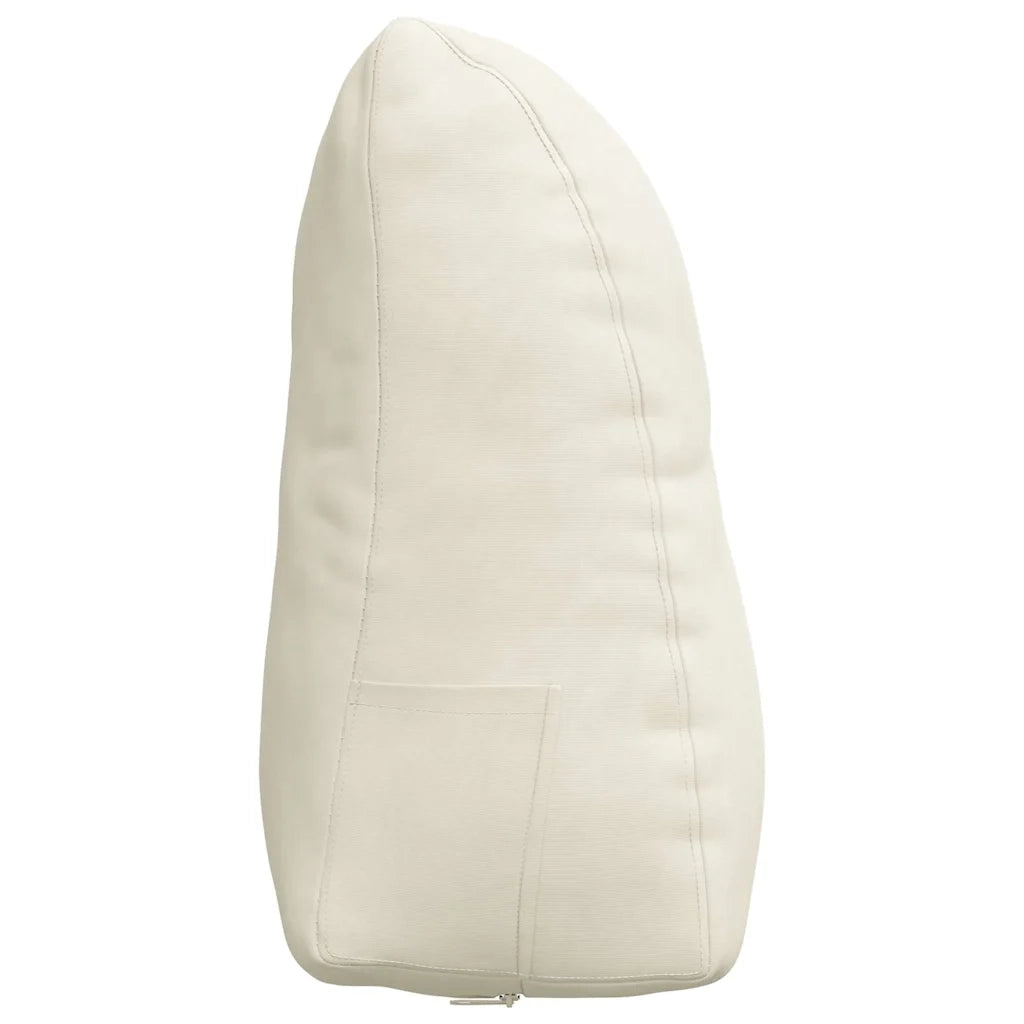 Cuscino per Schiena | Cuscino dorsale Crema 45 x 24 x 50 cm Velluto