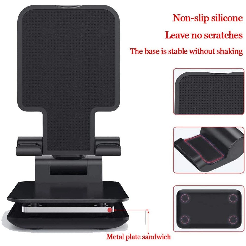 Trade Shop - Supporto Per Telefoni Cellulari Tablet Da Tavolo Q-zj303 Base Mobile Pieghevole -