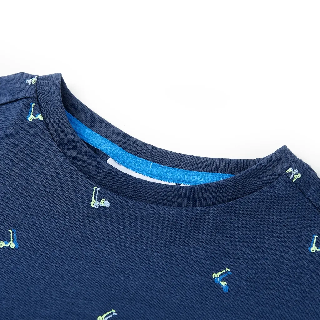 Maglietta da Bambino Blu Scuro 104 11950