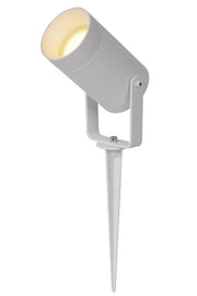 Faretto da giardino a picchetto Taylor GU10 IP65 bianco