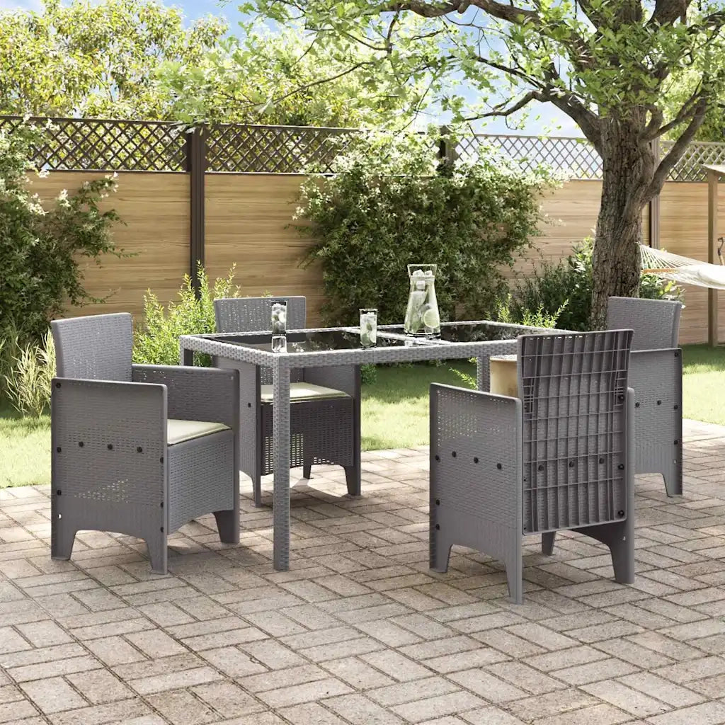 Sedia da Giardino 4 pcs Grigio chiaro 53 x 49 x 85 cm 847487