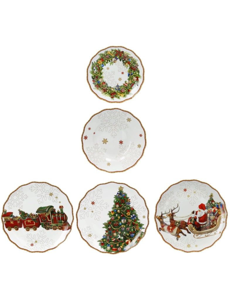 Tavola 18 Pz Christmas Porcellana