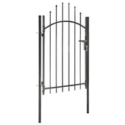 Cancello da Giardino Woerden in Acciaio 1x1,5 m Nero 143060