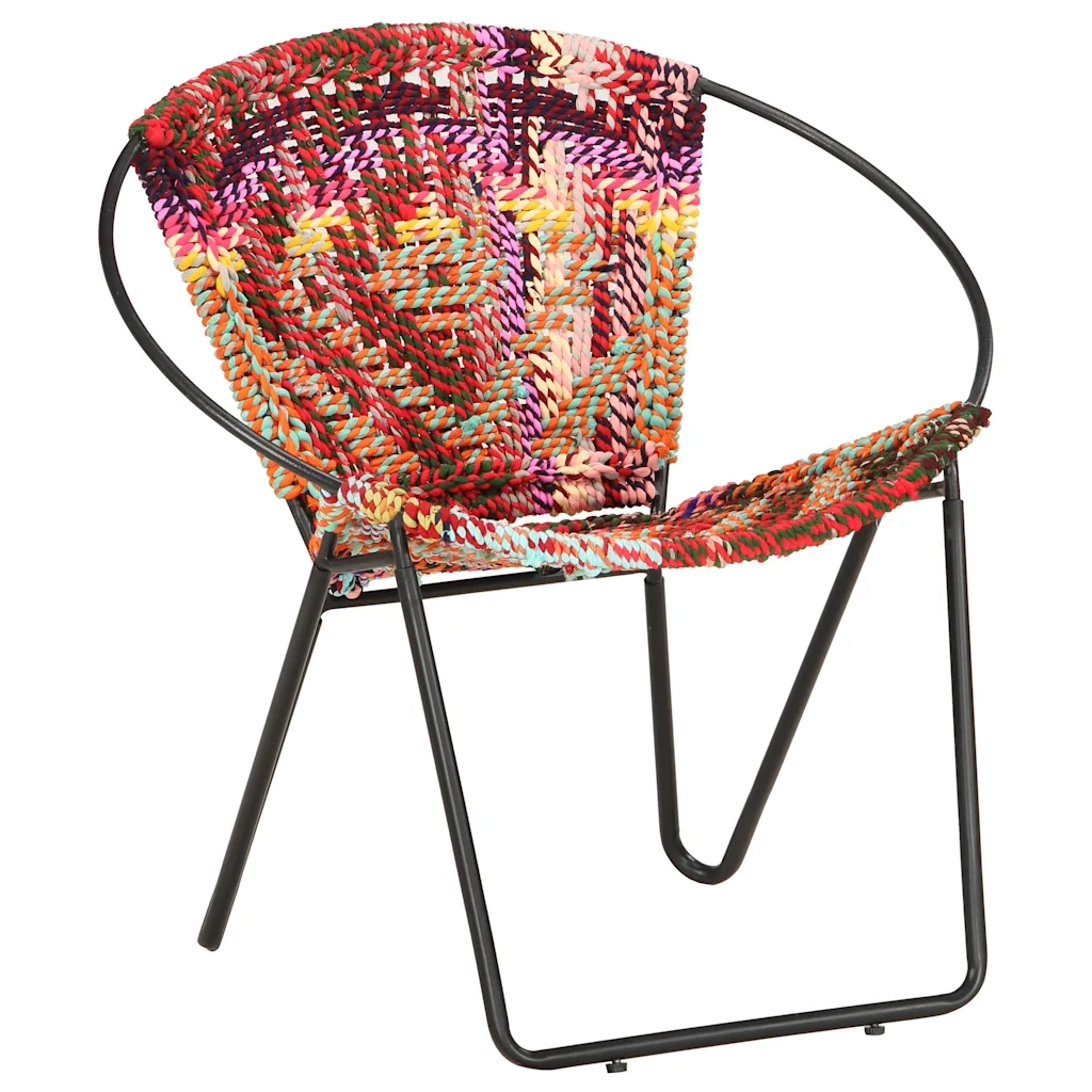 Poltrona | Sedia Acapulco Multicolore in Tessuto Chindi