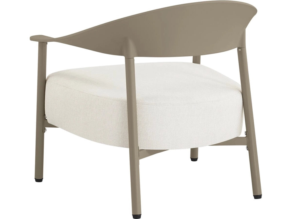 Set di mobili da giardino in metallo e plastica "Céora" - 4 posti - Taupe