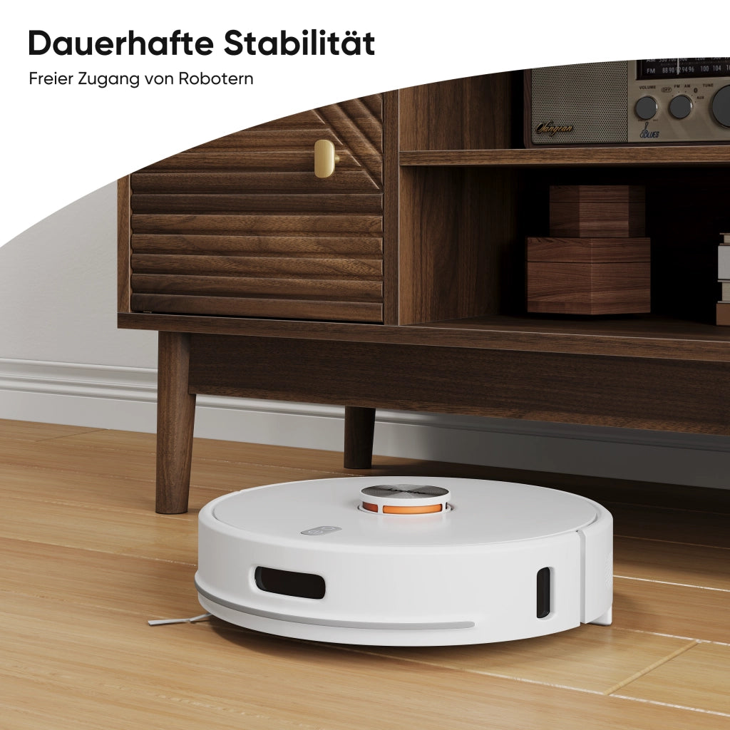 Cassettiera per TV in noce; in MDF; lunghezza 110 cm
