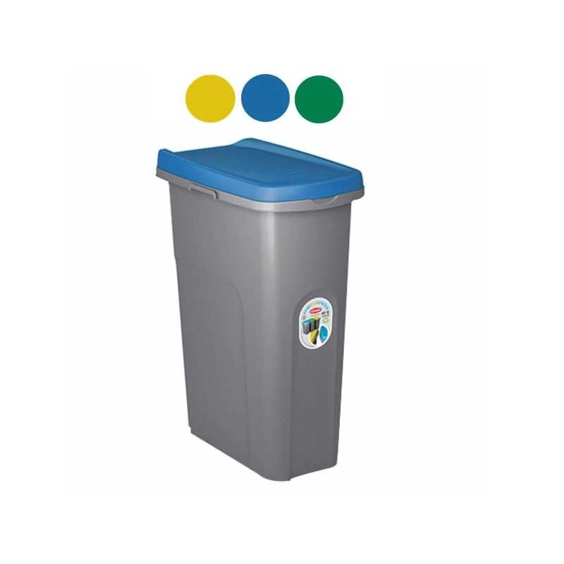 Pattumiera Home Eco System Gr/Verde L 15 Stefanplast