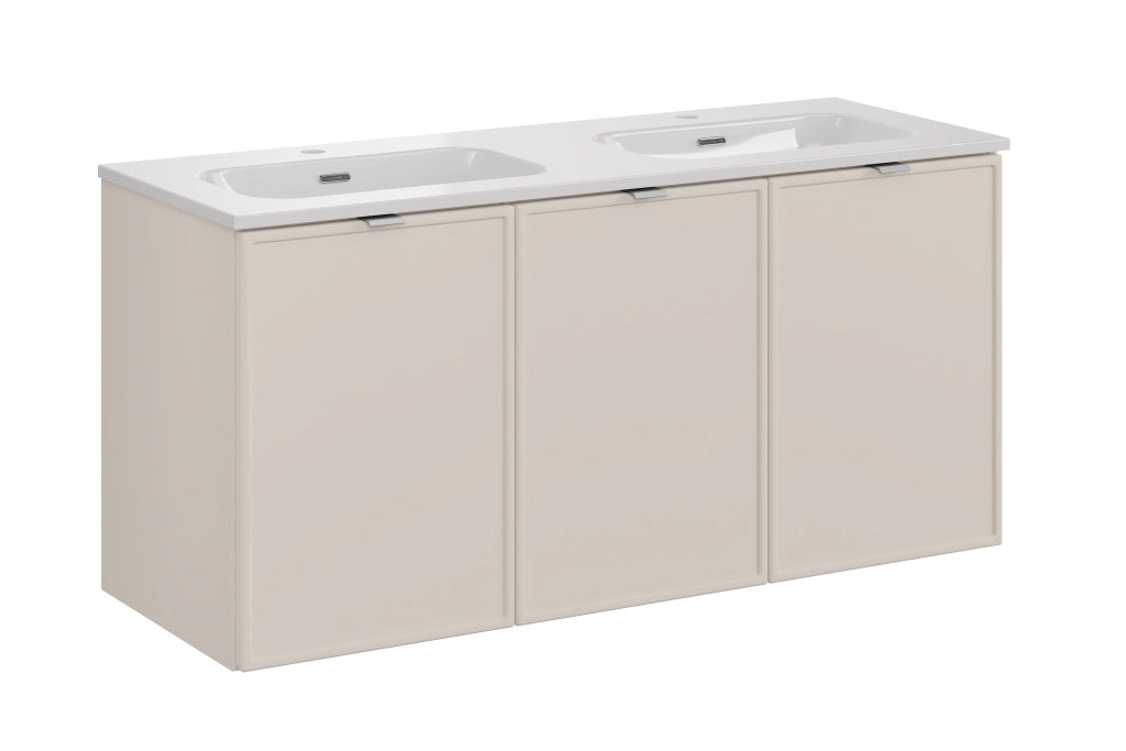 Set mobili bagno 120 cm con lavabo per mobile FLY Bella Cashmere 120 cm