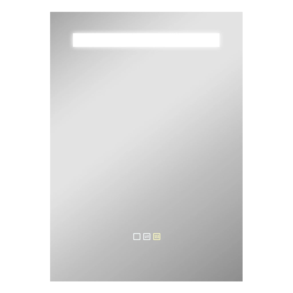 Specchio da Bagno con Luce LED ¨C Minimal ¨C Bianco 70x50 cm