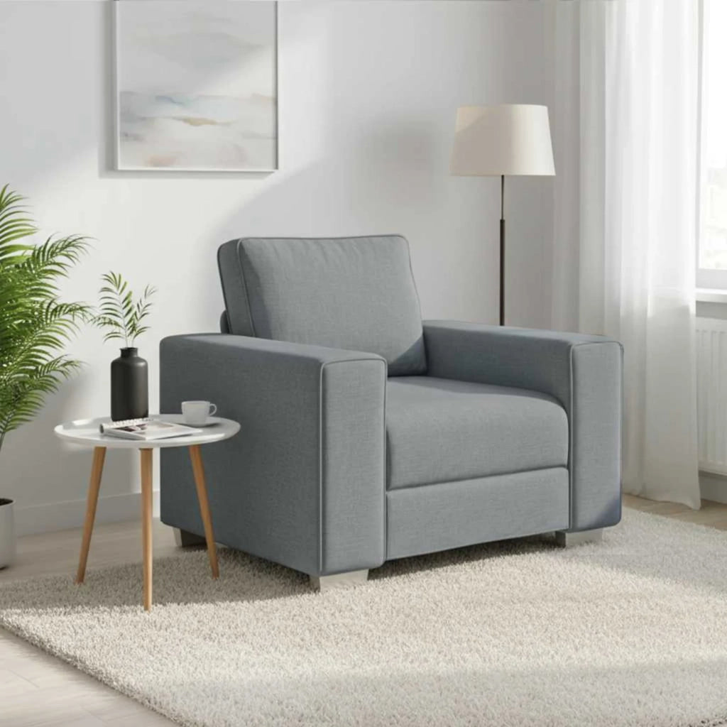 Divano-Sofa-Divanetto Grigio chiaro 100 x 77 x 82 cm Tessuto