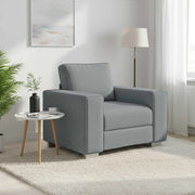 Divano-Sofa-Divanetto Grigio chiaro 100 x 77 x 82 cm Tessuto