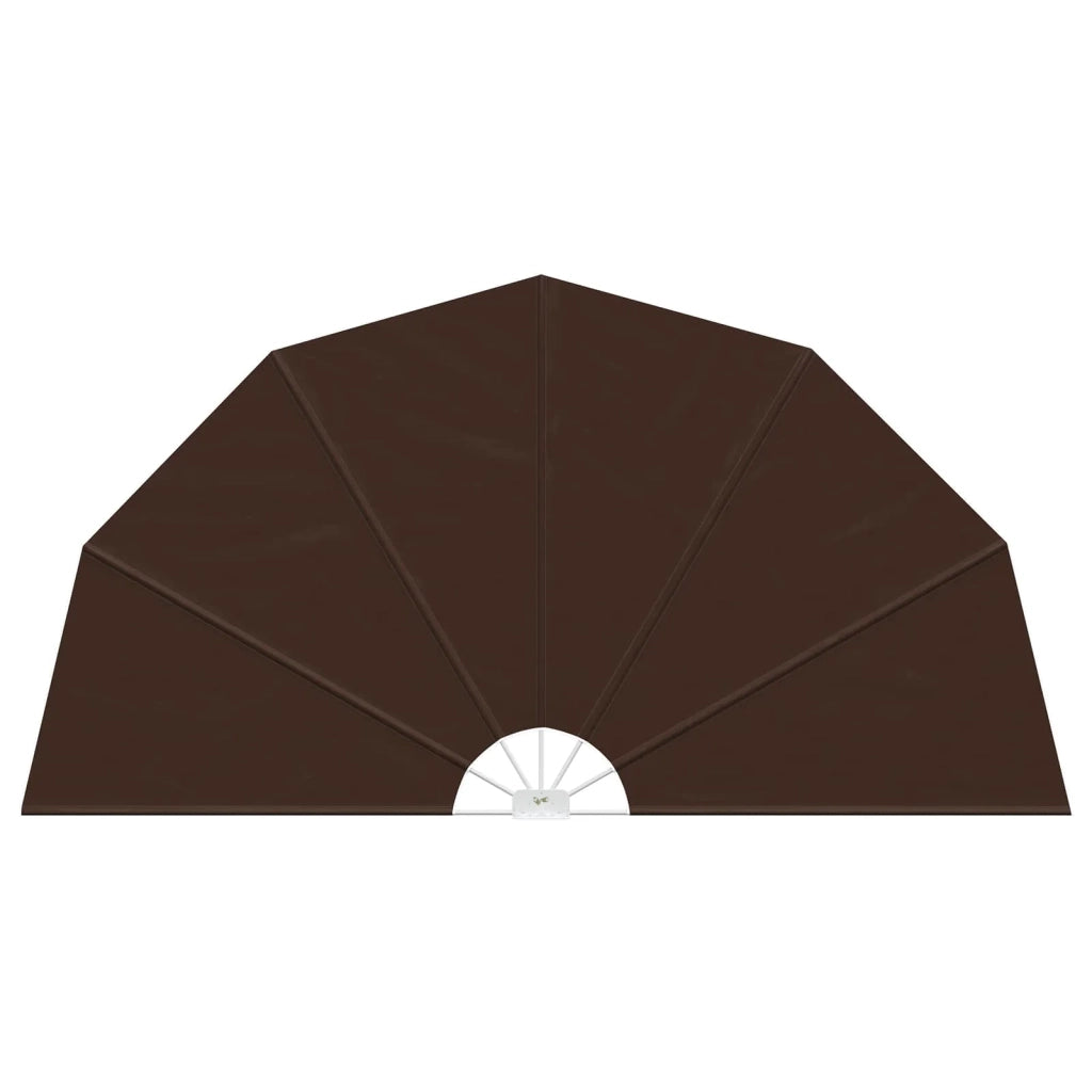 Schermo di Privacy per Balcone Ø 400 cm Poliestere Marrone 42037152