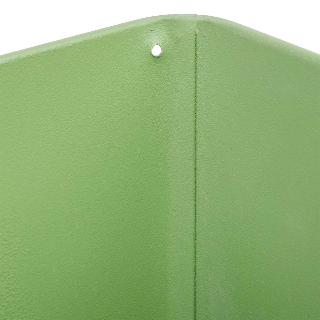 Cestino in metallo verde 14,5x13x10,5