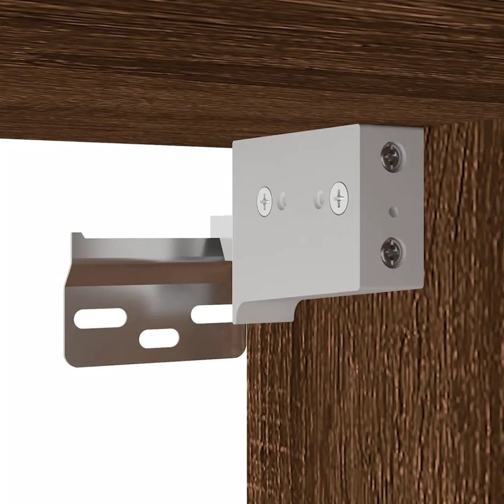 Mobili Porta TV a Parete 2 pz | Armadietto TV | Mobile Porta TV Rovere Marrone 40x34,5x40 cm
