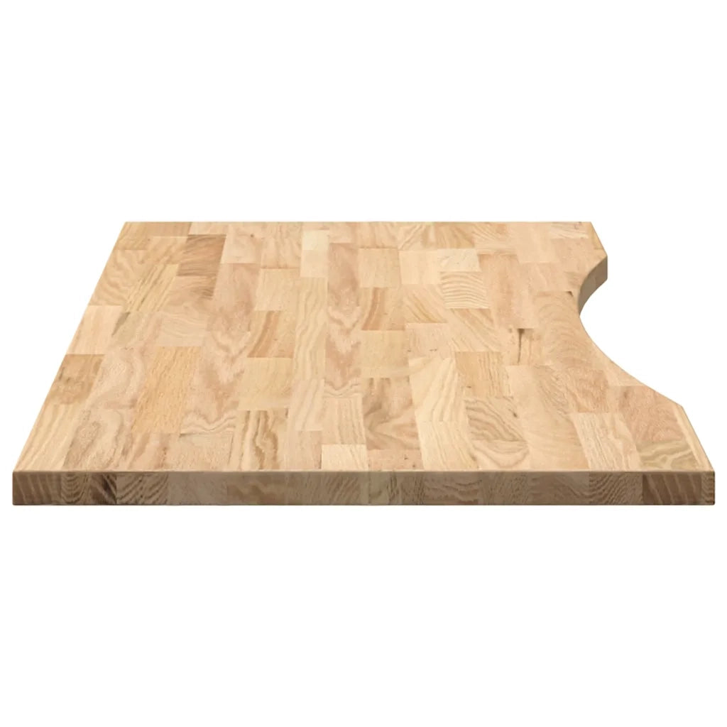 Piano Tavolo | Superficie Tavolo | Piano Scrivania 100x50x2,5 cm Rovere Massello Non Trattato