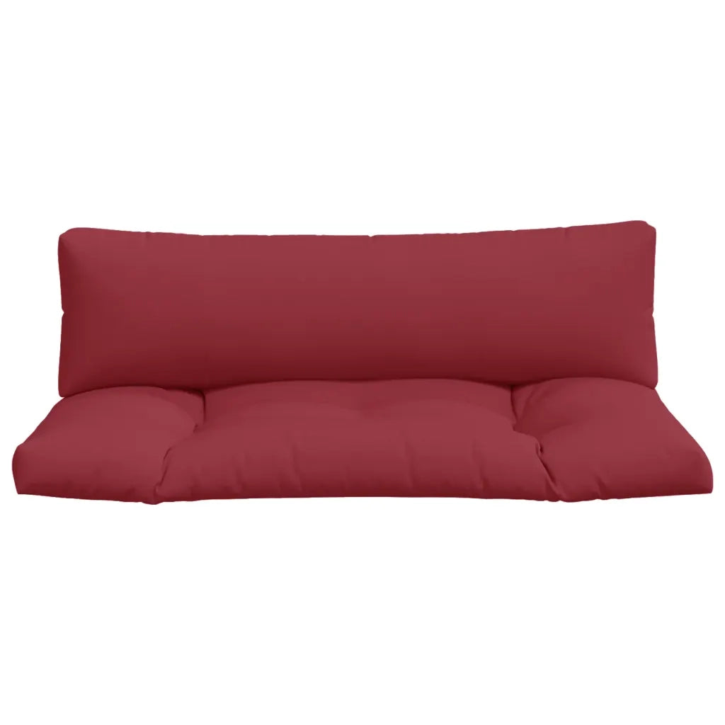 Cuscini per Pallet 2 pz Rosso Vino in Tessuto 360931