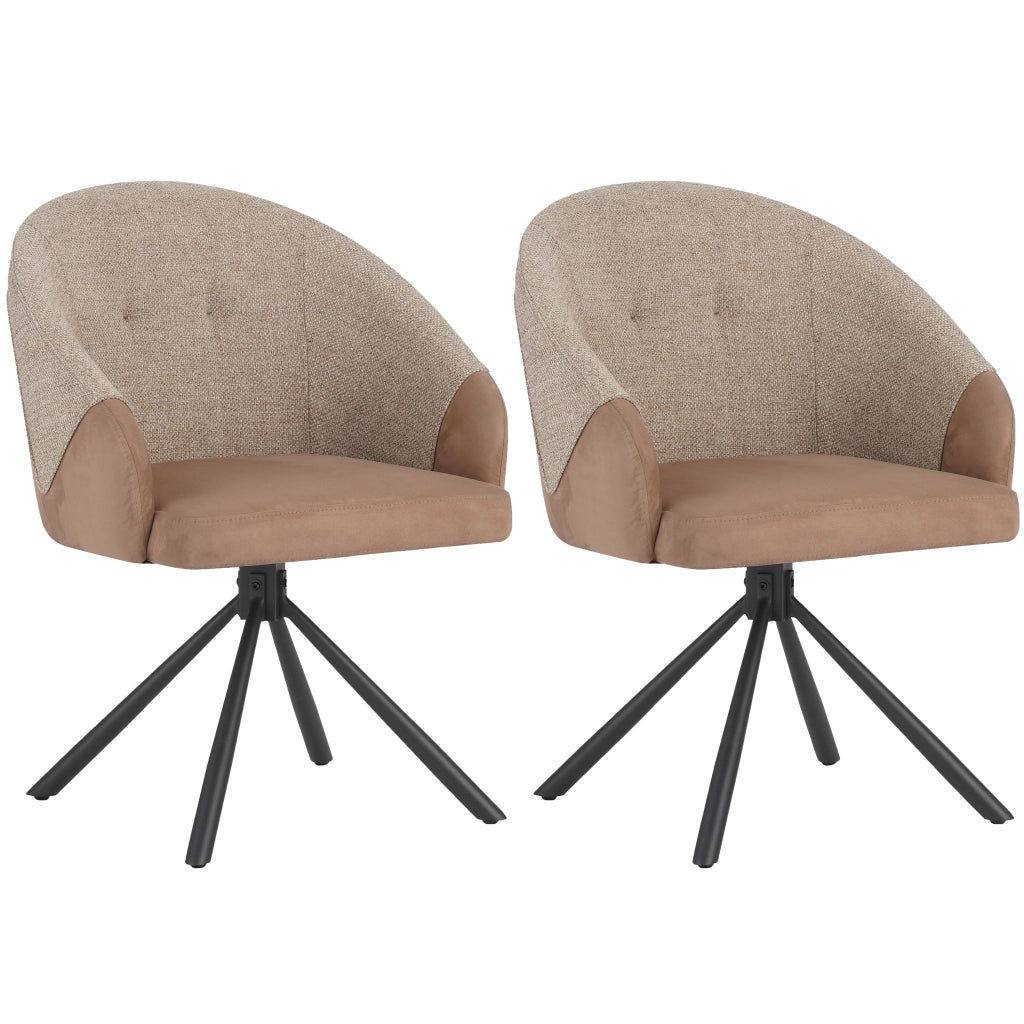 Sedia TONIR (marrone + beige)
