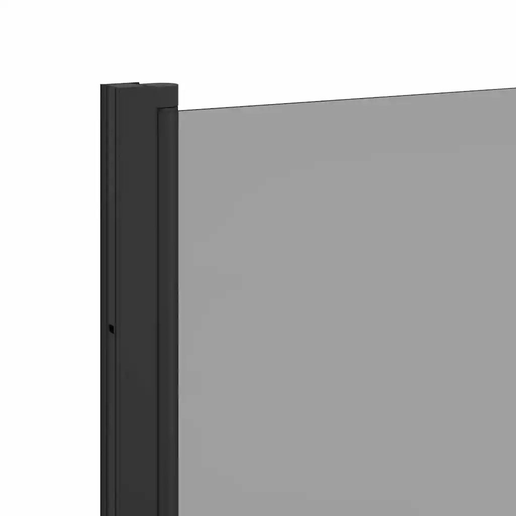 Schermo per Bagno e Doccia Nero 68 x 130 cm Vetro Temperato CFW1342901