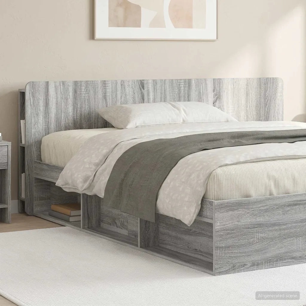 Testata del letto Grigio Sonoma Legno ingegnerizzato 8001234