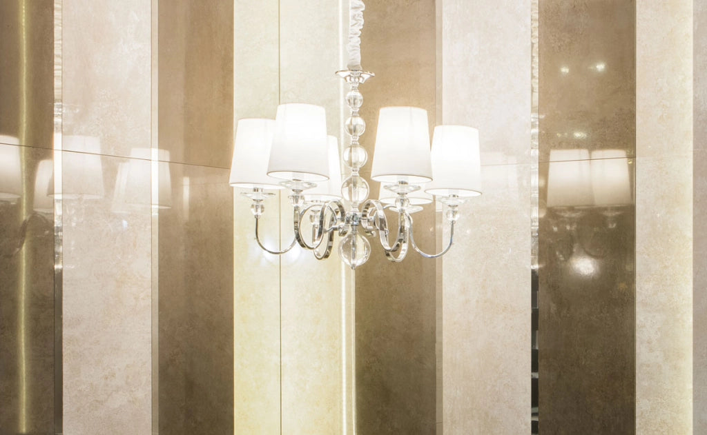 Lampadario glamour Charlotte 6 luci E14 cromo Maxlight