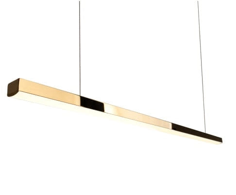 Lampada a sospensione LED Trio oro Maxlight 12W 100cm