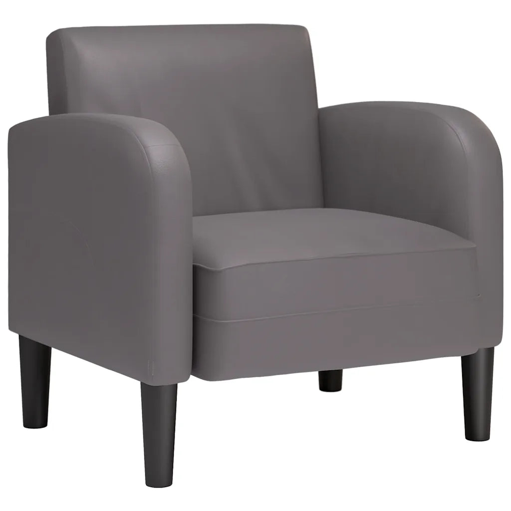 Divano Sedia con Braccioli Grigio 54 cm in Similpelle 4100531
