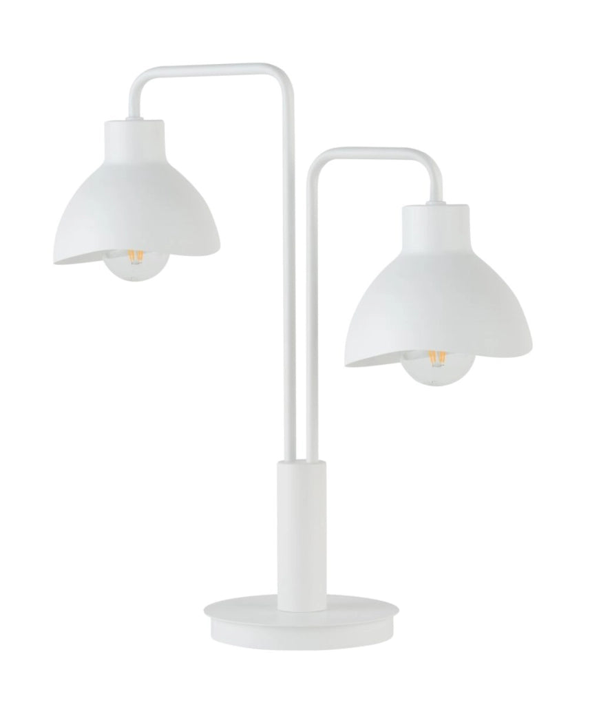 Lampada da tavolo moderna bianca Holi 2xE27 15W Sigma
