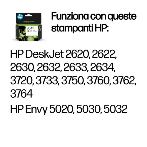 HP Cartuccia inchiostro originale tricromia 304XL