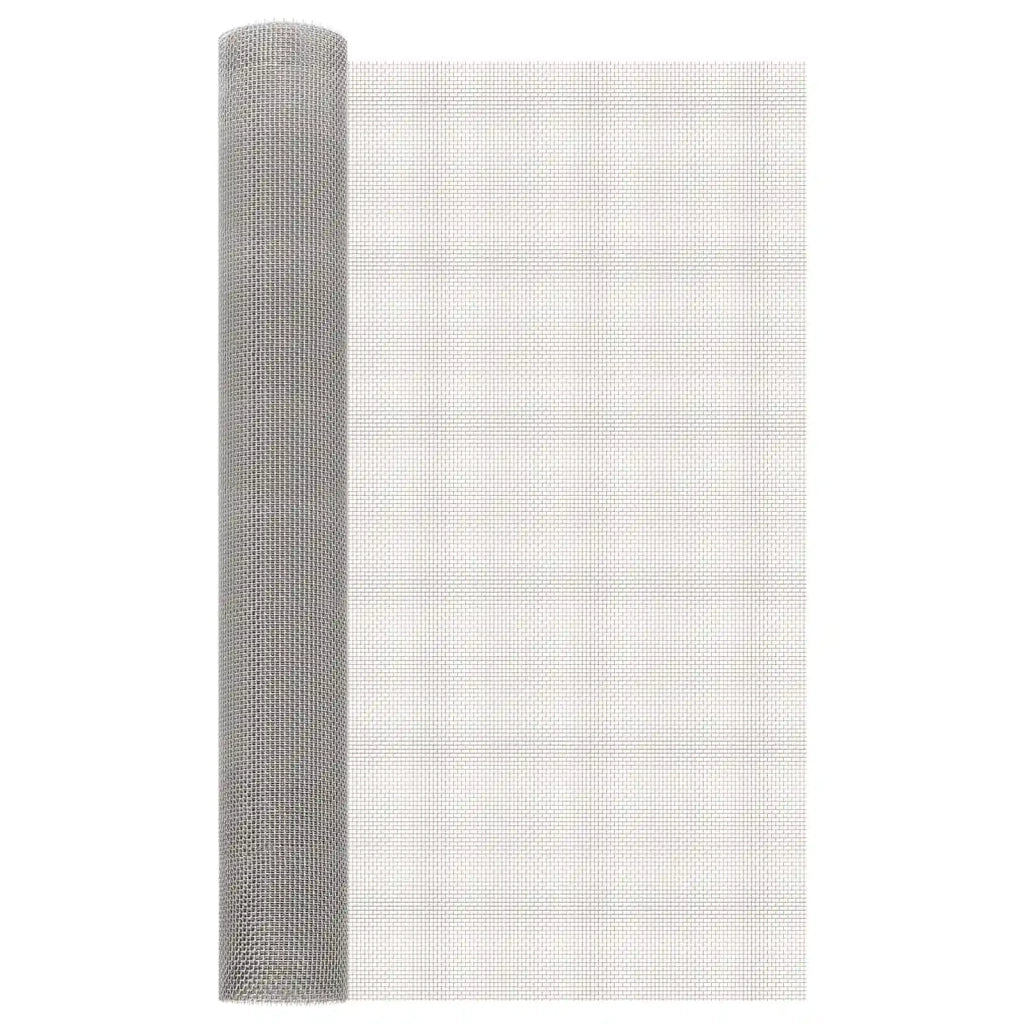 Rete per schermatura 80 x 500 cm 6 Mesh Argento 42039654