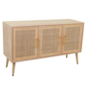 Credenza in MDF e griglia, marrone, 120x41,5x71 cm
