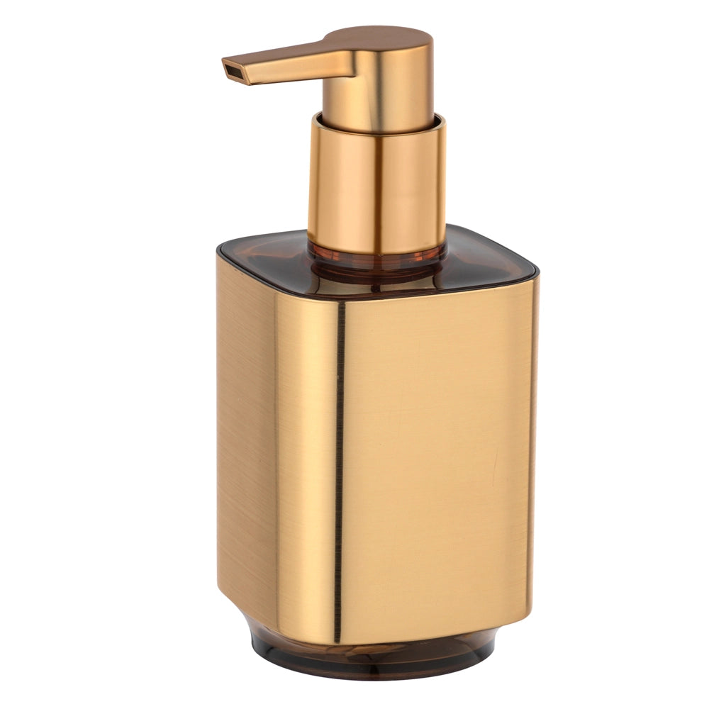 Set accessori bagno 3 pezzi color oro satinato e nero Lumina
