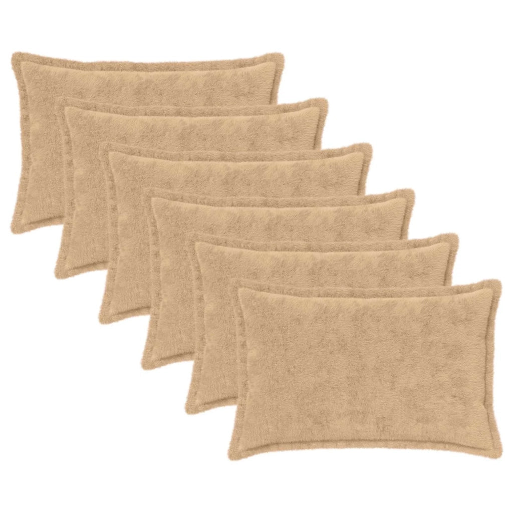Federa 6 pz HOUTEN Crema 50 x 80 cm Pelliccia di Coniglio Finta 920294