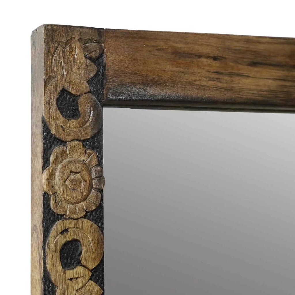 Specchio da parete Rettangolare Marrone Noce 70 x 50 cm 4018363