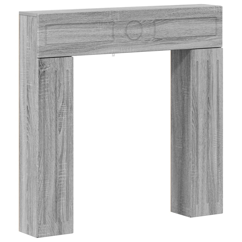 Cornice per camino Sonoma grigio 102 x 18 x 100,5 cm 8006612