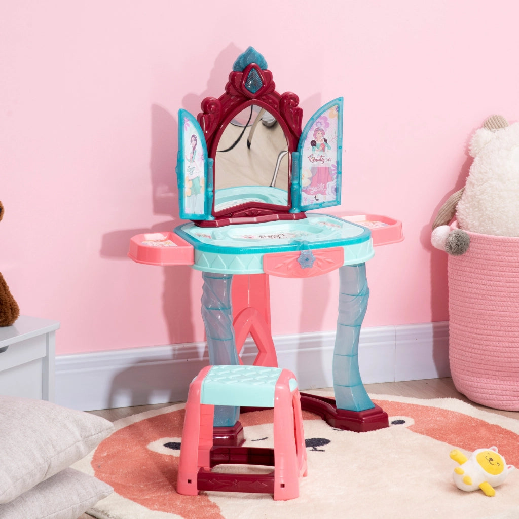 Set Toeletta con Sgabello per Bambini ¨C Minimal ¨C Bianco, Legno