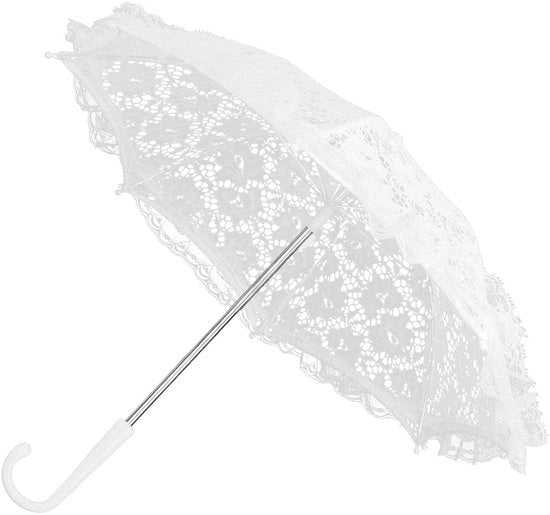 Paraplu da Sposa Bianco - Paraplu per la Sposa - Romantico 

Modello: 
Dimensioni: 
Materiali: 
Colore: Bianco