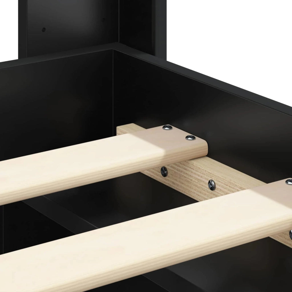 Letto da camera | Struttura del letto con stoccaggio e testata 3 pcs