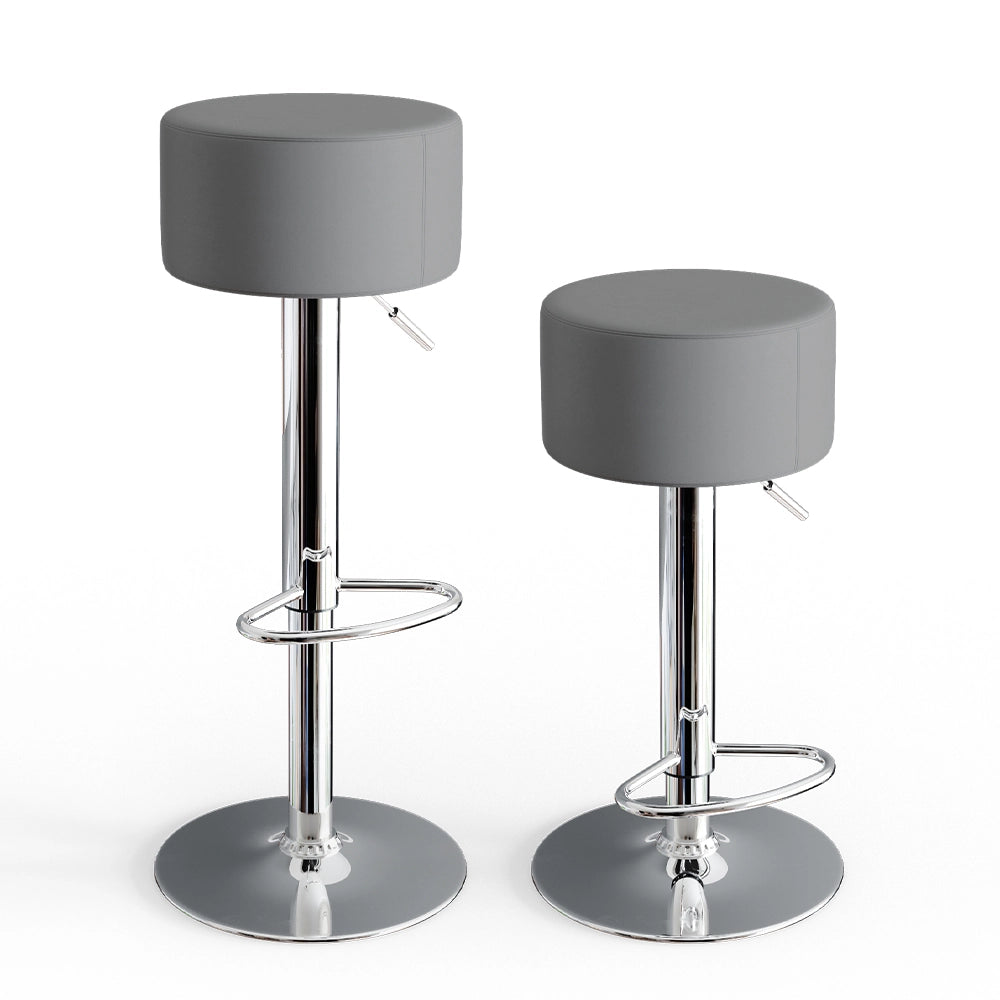 Vicco Set di 2 sgabelli da bar Grigio 33 x 92 cm 2 parti