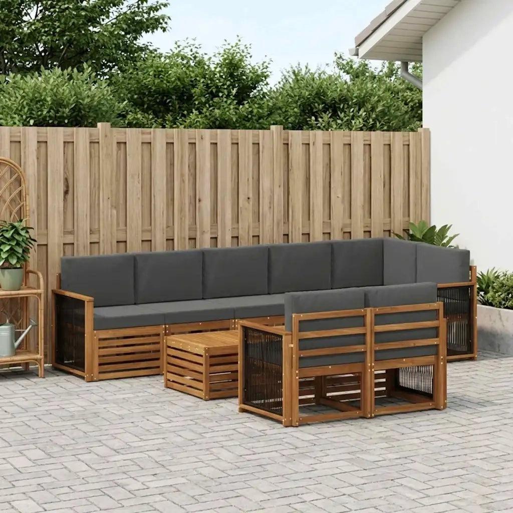 Set divani Legno di Acacia Massello 3384533