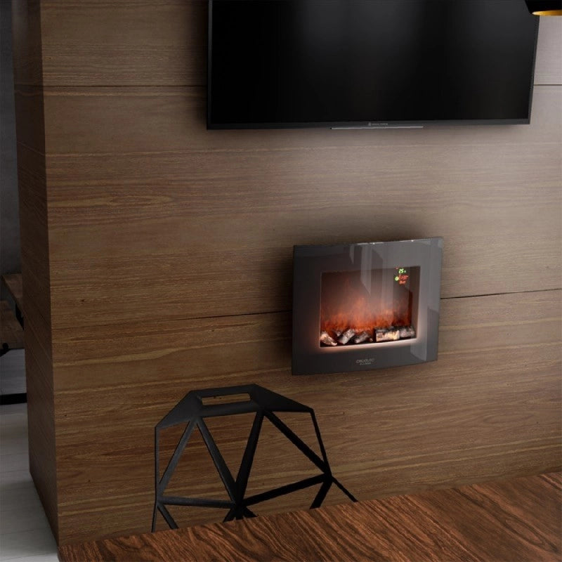 CECOTEC 05366 - Caminetto elettrico da parete Ready Warm 2600 Curved Flames