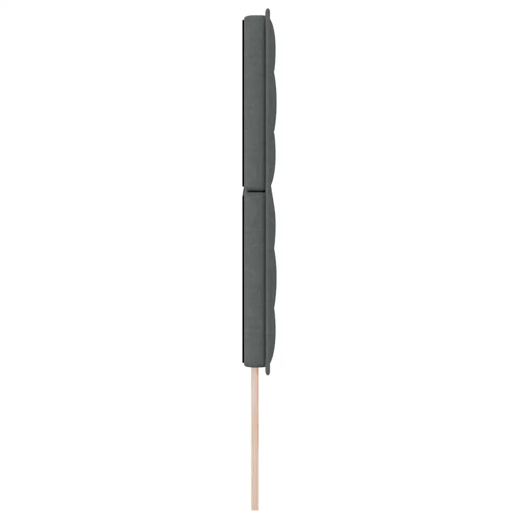 Testiera LED con strisce LED Grigio scuro 160 cm Tessuto 3338294
