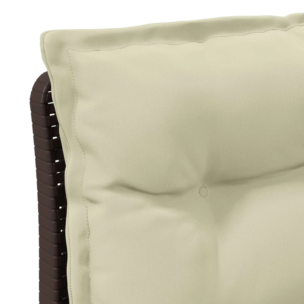 Divano da esterno-Divano da Giardino 3 posti con cuscini in look rattan PP 683903