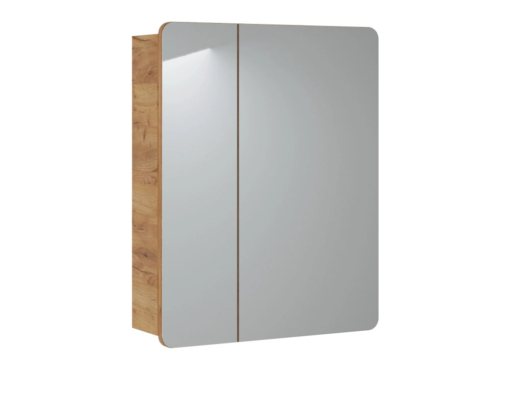 Mobile con specchio 60 cm 2 ante Aruba White 60 x 75 x 16 cm