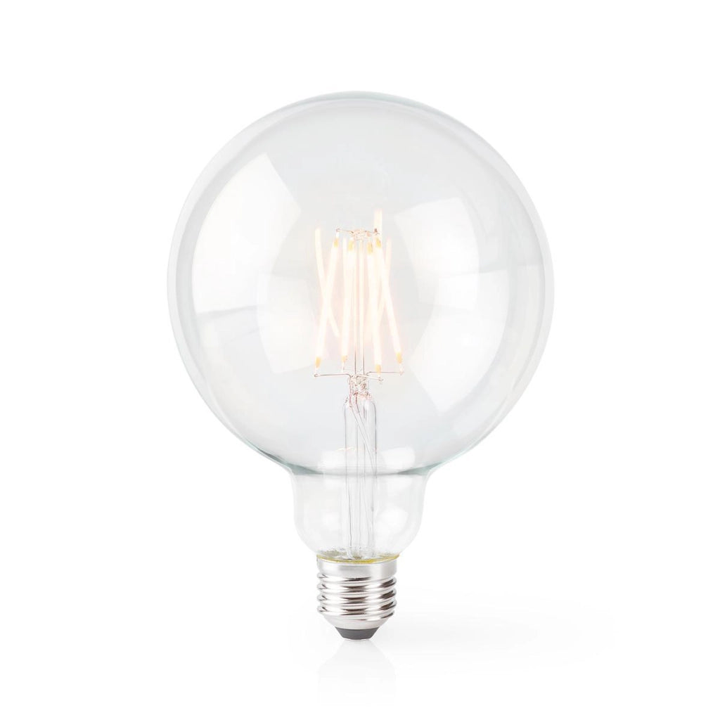 5W 500lm E27 Globe Shaped LED Wi-Fi Connected Filament Bulb Trasparente Nedis