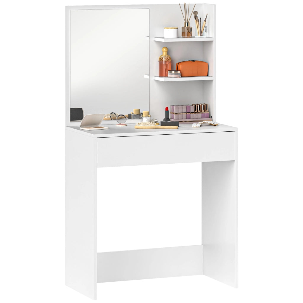 Scrivania Trucco con Specchio ¨C Minimal ¨C Bianco