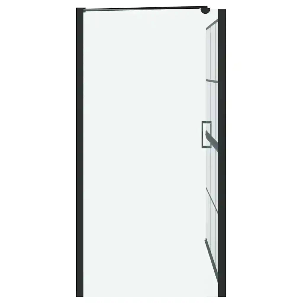 Schermo per Bagno e Doccia Nero e trasparente 116 x 68 x 128 cm CFW9392164