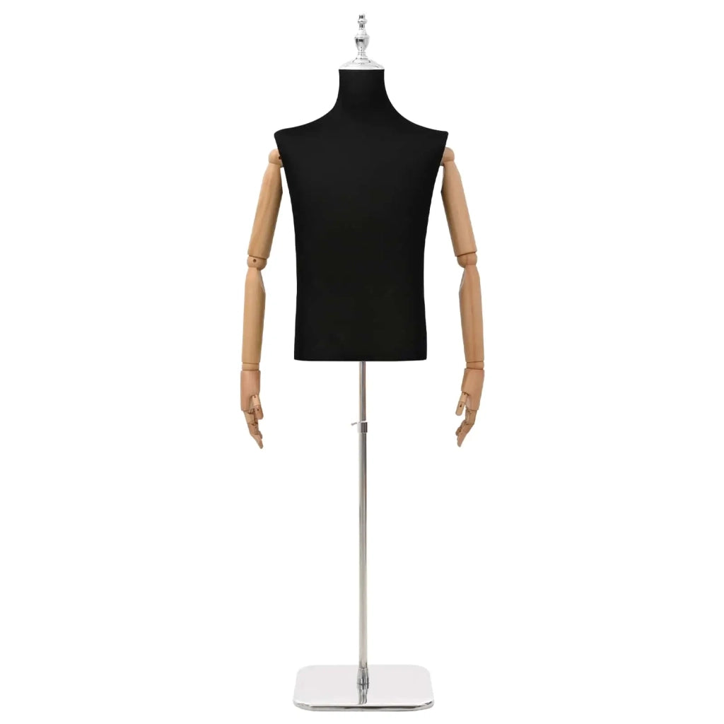 Manichino Regolabile 170-218 cm con Base Maschio PP Nero 42041706
