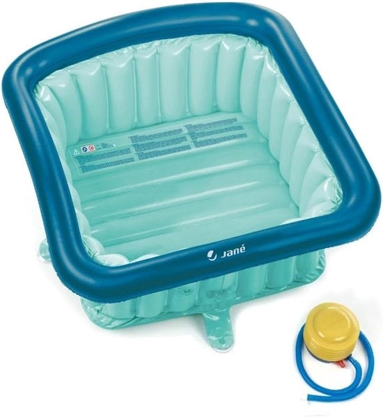 Bagno gonfiabile per doccia - 60 x 60 cm - 70 Litri - Inclusa pompa gonfiabile con valvole di regolazione
