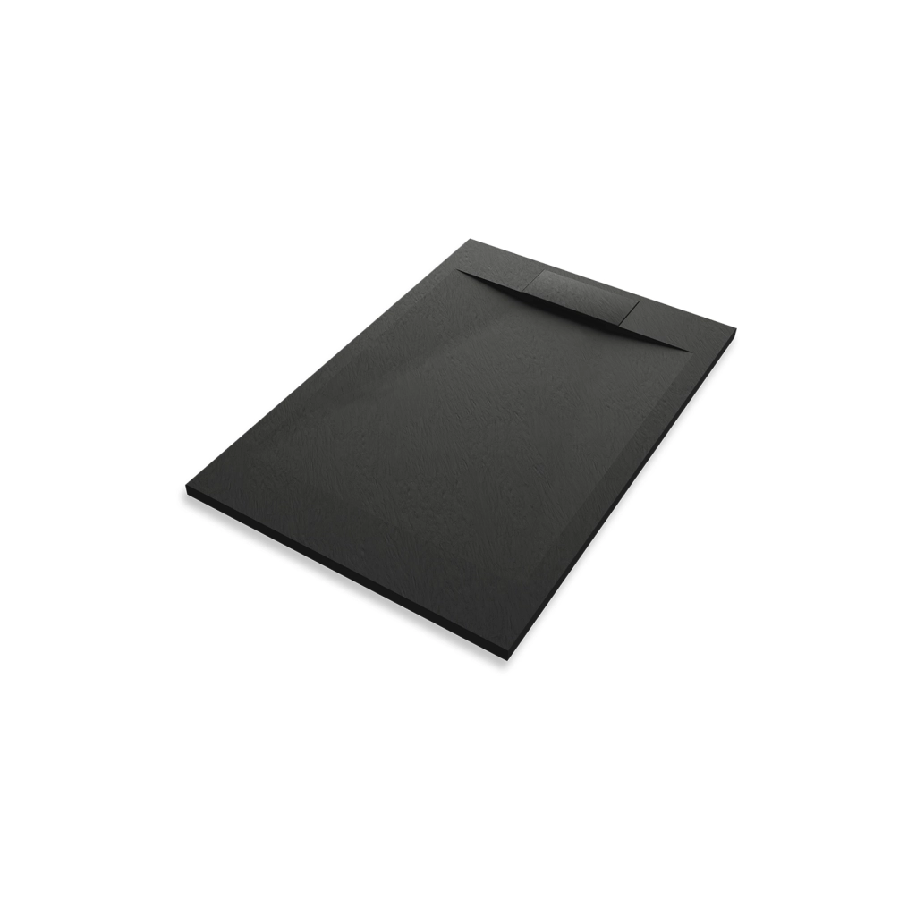 Piatto doccia 70x90 effetto pietra colore nero | Cosmos